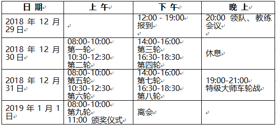 全国国际象棋棋协大师赛(南京)竞赛规程