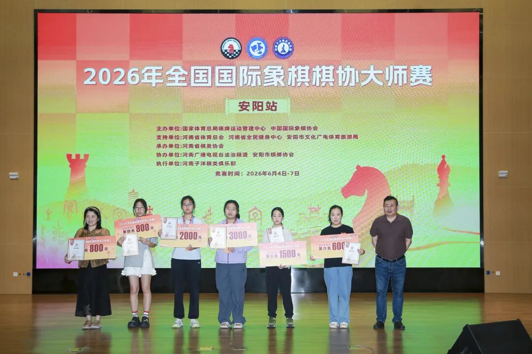 2026年全国国际象棋棋协大师赛(安阳站)落幕 102名棋手晋级 比赛信息 第6张-hellochess.cn 国际象棋充电站 2026年全国国际象棋棋协大师赛(安阳站)落幕 102名棋手晋级 比赛信息 第6张